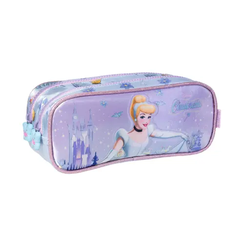 Estojo Infantil com 2 Zíperes Xeryus Cinderella Y