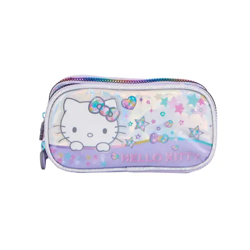 Estojo Infantil 3 Zíperes Xeryus Hello Kitty S