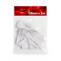 Elástico Chato 8mmx2m Branco