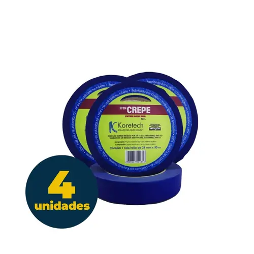 FITA CREPE 24MMX50M IMOBILIARIA AZUL 4 RL
