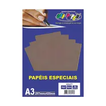 Papel Kraft Reciclado A3 297mmx420mm 180g 50 Folhas