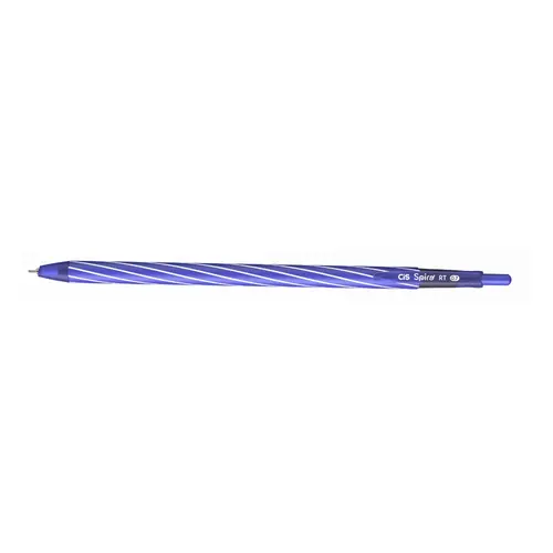 CANETA ESF 0.7MM RETRATIL CIS SPIRO RT AZUL 12 UN