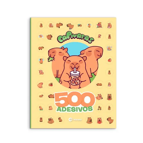 Livro Infantil 500 Adesivos Capivaras Culturama