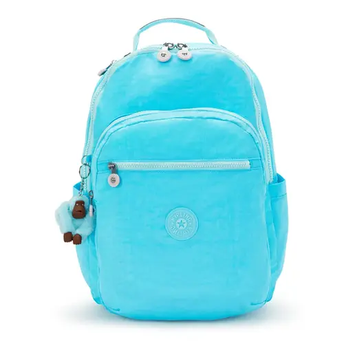 Mochila Grande Kipling Seoul Azul Galaxy Turq