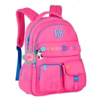 MOCHILA FEM INF S/RODA G REBECCA BONBON FLOWER POWER ROSA