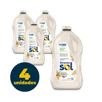 LAVA ROUPAS LIQUIDO 3L GIRANDO SOL COCO E BAUNILHA 4 UN