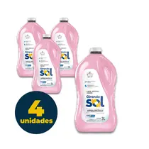 LAVA ROUPAS LIQUIDO 3L GIRANDO SOL HIPOALERGENICO 4 UN