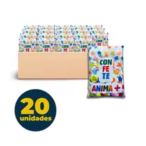 CONFETE COLORIDO 120G GESSELE 20 UN
