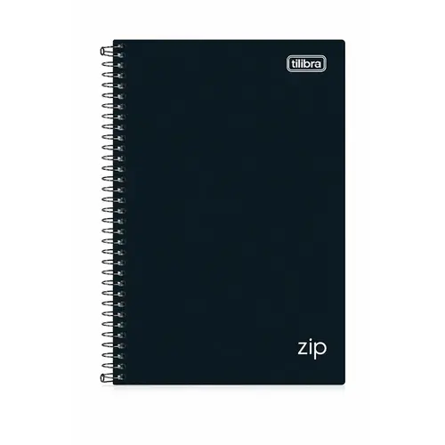 CADERNO 1/4 CD ESP 80FL 140MMX200MM TILIBRA ZIP PRETO
