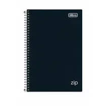 CADERNO 1/4 CD ESP 80FL 140MMX200MM TILIBRA ZIP PRETO