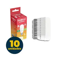 LAMPADA BULBO MINI T 9W LED BRANCA FRIA 6500K E27 SUPERLED OUROLUX 10 UN