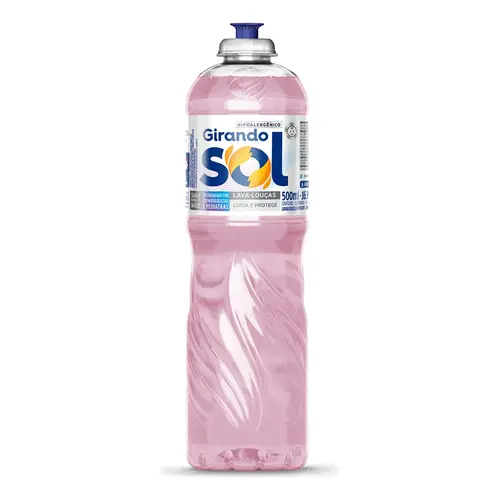 Detergente Líquido 500ml Girando Sol Hipoalergênico