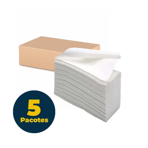 TOALHA PAPEL BRANCA INTERFOLHADA 2D 20CMX20CM 1000FL BL PAPER 5 PCT