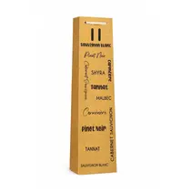 SACOLA PRESENTE KRAFT VINHO 39CMX12CMX8CM URIARTE 10 UN