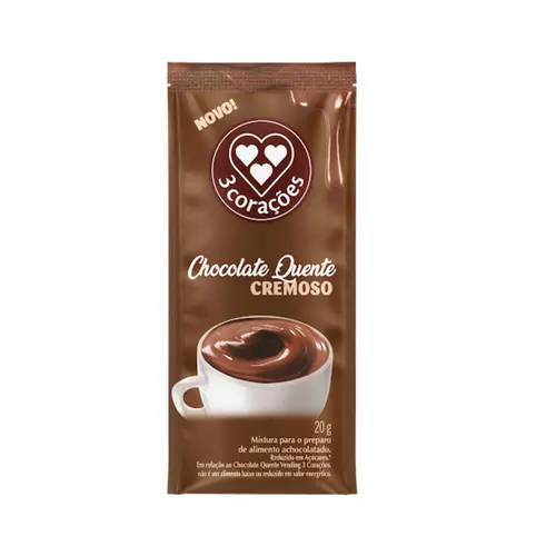 Café Três Corações Individual Sachê 20g Chocolate Quente