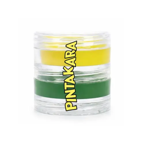 Pintura Facial Cremosa Pintakara 2 Cores Verde e Amarelo