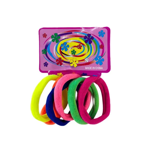 KIT ELASTICO CABELO C/6 UN COLORIDO