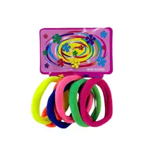 KIT ELASTICO CABELO C/6 UN COLORIDO