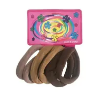 KIT ELASTICO CABELO C/6 UN MARROM