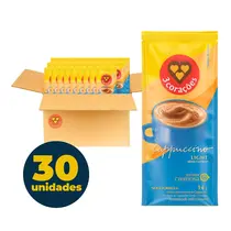 Café Três Corações Individual Sachê 20G Cappuccino Light 30 Unidades