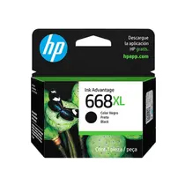 Cartucho de Tinta HP 668XL Original Preto 7FP39VL
