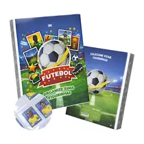 Pasta Fichário Porta Cards DAC 4 Argolas + 10 Refis – Organizador de Figurinhas para Troca
