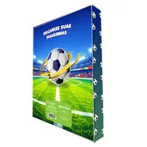 Pasta Fichário Porta Cards DAC 4 Argolas + 10 Refis – Organizador de Figurinhas para Troca