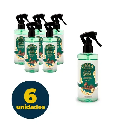 ODORIZADOR AMBIENTE SPRAY 260ML TECIDOS COALA SOL DO BRASIL 6 UN