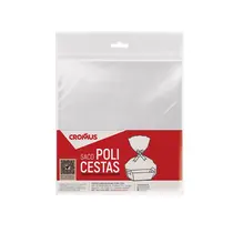 Saco Poli Cesta Transparente Cromus 89cm x 120cm Pacote com 3 Unidades