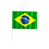 Bandeira do Brasil 28cm x 19cm com Haste