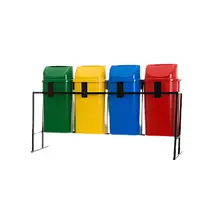 Estrutura para 4 Lixeiras Basculantes 60L