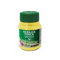 Tinta Acrílica Fosca Acrilex 504 Amarelo Limão 37ml