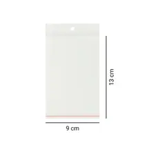 SACO PP TRANSP ADESIVO 09CMX13CM+03CM ABA C/100 UN  75 PCT