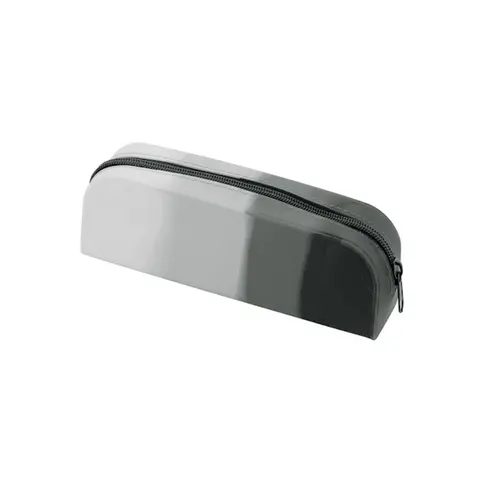 Estojo Silicone 1 Zíper BRW Degradê Preto ET0812
