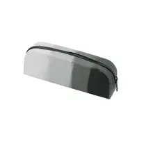 Estojo Silicone 1 Zíper BRW Degradê Preto ET0812