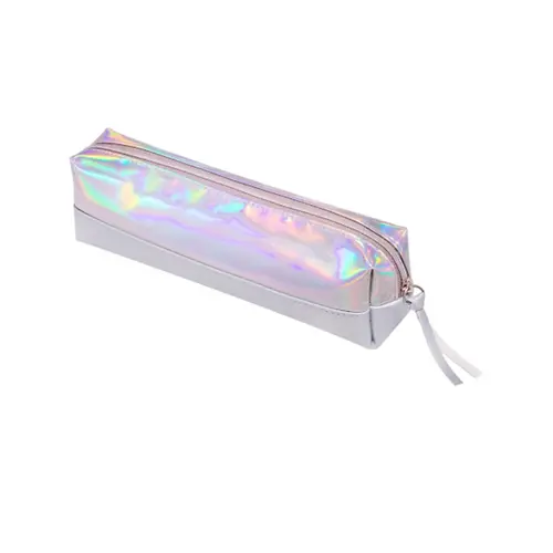 Estojo 1 Zíper BRW holográfico Azul ET0222
