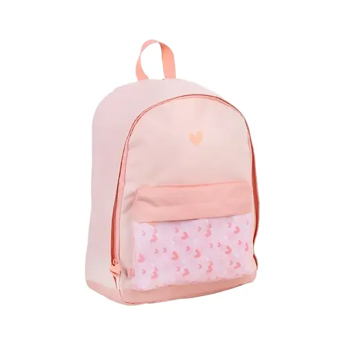 MOCHILA FEM JOVEM S/RODA G BRW S2 CORACAO ROSA