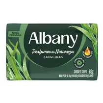 Sabonete em Barra Albany Perfumes da Natureza Capim Limão 85g