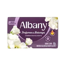 Sabonete em Barra Albany Perfumes da Natureza Jasmim Envolvente 85g
