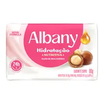 Sabonete em Barra Albany Hidratação Nutritiva Óleo de Macadâmia 80g