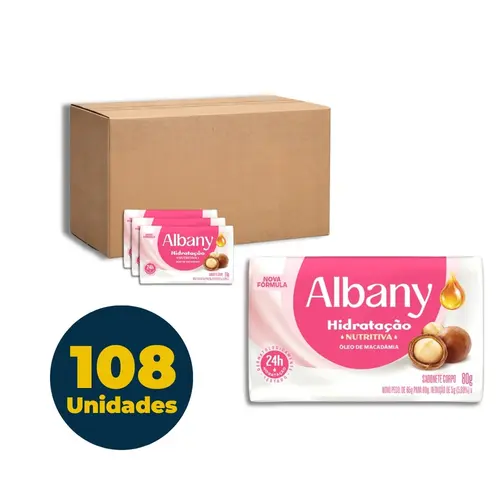 SABONETE BARRA 80G ALBANY HIDRATACAO NUTRITIVA 108 UN