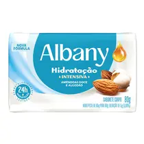 Sabonete em Barra Albany Hidratação Intensiva Amêndoas Doce e Algodão 80g