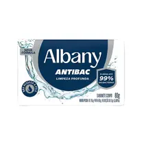 Sabonete em Barra Albany Antibac Limpeza Profunda 80g