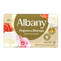 Sabonete em Barra Albany Perfumes da Natureza Rosa Aveludada 80