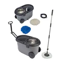 Mop Giratório Move Perfect Pro 360° com Balde Cinza