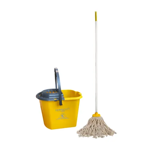 Kit Mopinho Perfect Pro com Balde Espremedor Amarelo