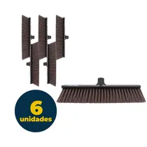 VASSOURA ESCOVAO PIACAVA S/CABO PERFECT PRO USO EXTERNO 6 UN