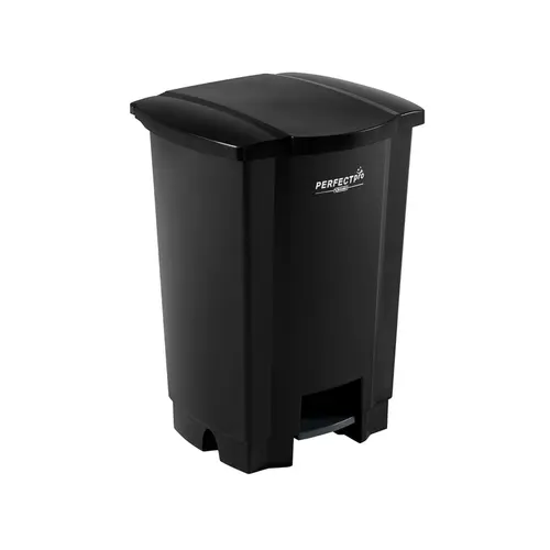 Cesto Lixo Plástico com Pedal 17 Litros Perfect Pro Preto