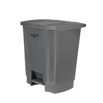 Cesto Lixo Plástico com Pedal 35 Litros Perfect Pro Cinza