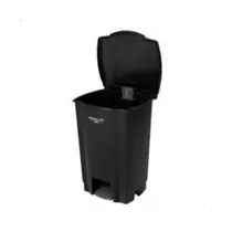 Cesto Lixo Plástico com Pedal 35 Litros Perfect Pro Preto